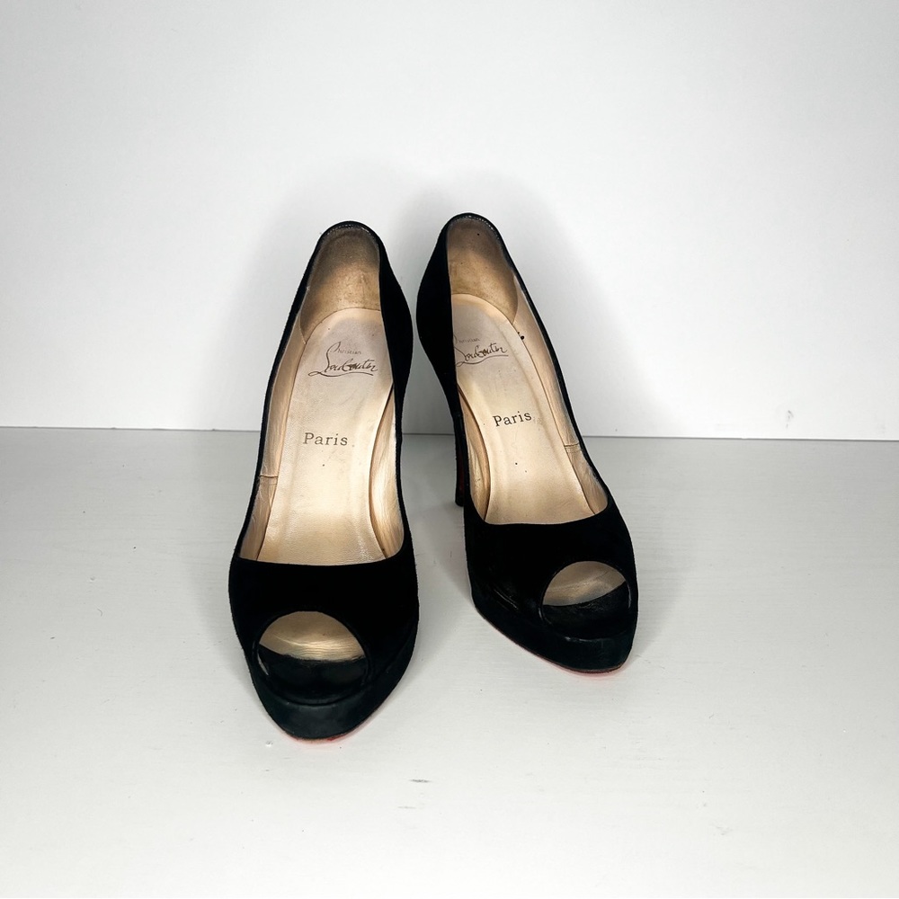 Christian Louboutin  Black suede heels - Picture 2 of 9